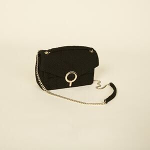 Sandro Black Tweed YZA bag
